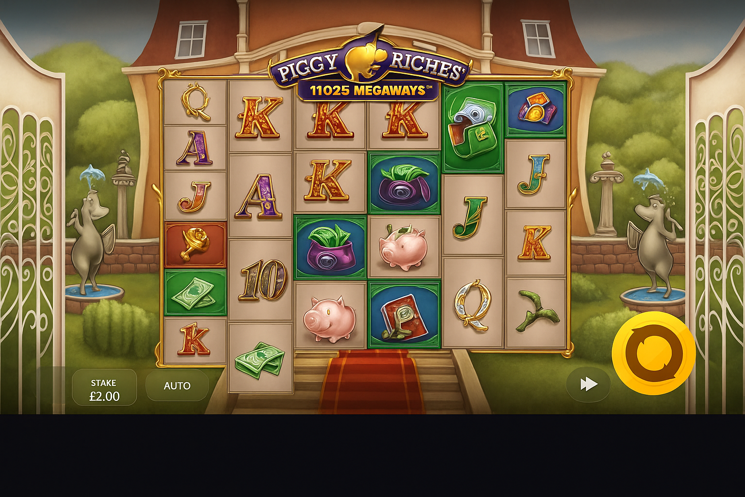 Piggy Riches Megaways gameplay